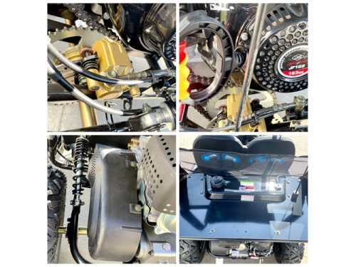 FORZA 1 K1 Dune Buggy 163CC 5.5HP Off Road UTV ATV 2 Seater 4 Wheel Go kart REV BLUE