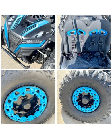 FORZA 1 K1 Dune Buggy 163CC 5.5HP Off Road UTV ATV 2 Seater 4 Wheel Go kart REV BLUE