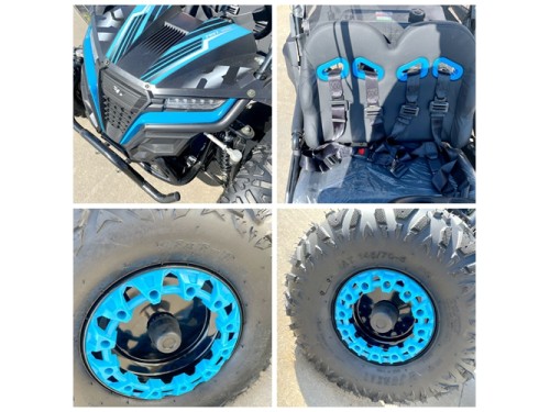 FORZA 1 K1 Dune Buggy 163CC 5.5HP Off Road UTV ATV 2 Seater 4 Wheel Go kart REV BLUE