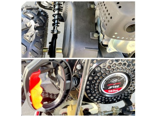 FORZA 1 K1 Dune Buggy 163CC 5.5HP Off Road UTV ATV 2 Seater 4 Wheel Go kart REV BLUE