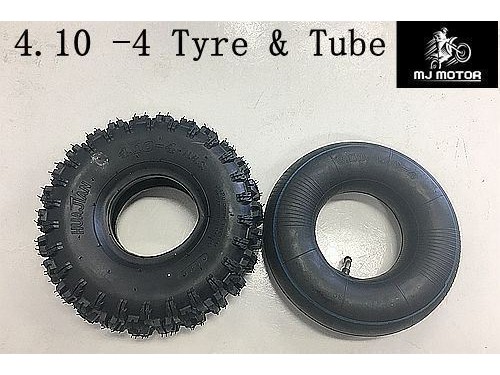 3.50 / 4.10 - 4" inch Tyre Tire + Tube 47cc 49cc Mini Quad Dirt Bike ATV 3.50 / 4.10 - 4" inch Tyre Tire + Tube 47cc 49cc Mini Quad Dirt Bike ATV