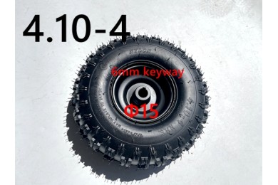 4.10- 4" 4 Inch Wheel Rim+Tyre Tire ESKY Mini Quad Bike ATV Buggy 15mm with 6mm keyway