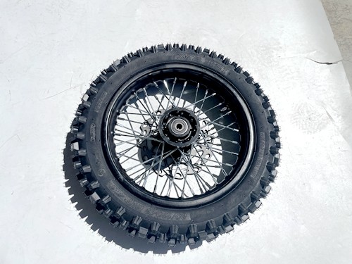 60/100-12 FRONT WHEEL KNOBBY TYRE +TUBE WITH DISC 12 INCH 12mm hole DIRT BIKE TRAIL BIKE