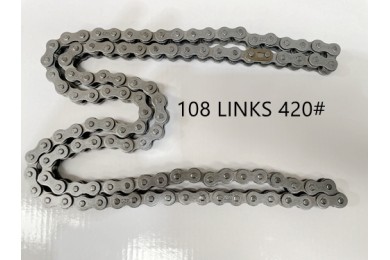 Black 420 108 Links Drive Chain + Joiner Link PIT Quad Dirt Bike Buggy Trike Black 420 108 Links Drive Chain + Joiner Link PIT Quad Dirt Bike Buggy Trike