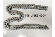 Black 420 108 Links Drive Chain + Joiner Link PIT Quad Dirt Bike Buggy Trike