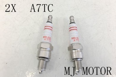 2 x A7TC Spark Plug 50 70 90 110 125 140cc PIT Scooter Quad Dirt Bike ATV Gokart