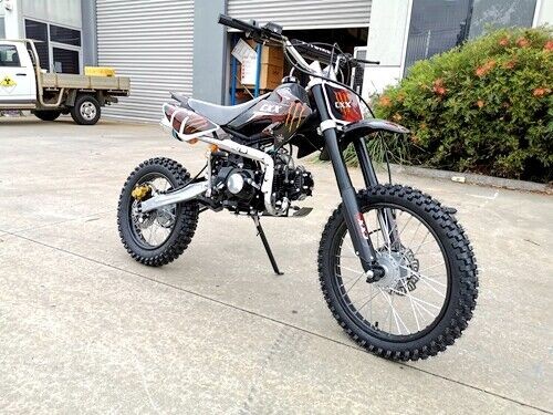 BIGFOOT 125CC PIT MOTOR DIRT BIKE TRAIL MOTOCROSS TERRAIN PRO KICK START BLACK