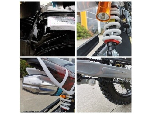 BIGFOOT 125CC PIT MOTOR DIRT BIKE TRAIL MOTOCROSS TERRAIN PRO KICK START BLACK