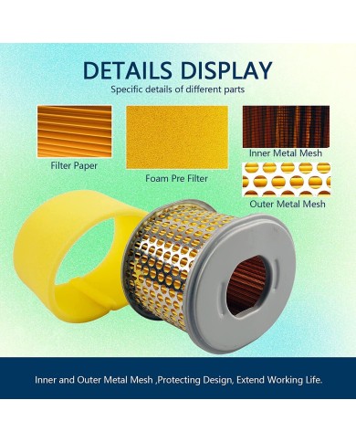2PCS Air Filter Pre Filter Cleaner for Honda GX240 GX270 8HP 9HP LIFAN GO KART 2PCS Air Filter Pre Filter Cleaner for Honda GX240 GX270 8HP 9HP LIFAN GO KART