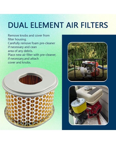 2PCS Air Filter Pre Filter Cleaner for Honda GX240 GX270 8HP 9HP LIFAN GO KART 2PCS Air Filter Pre Filter Cleaner for Honda GX240 GX270 8HP 9HP LIFAN GO KART