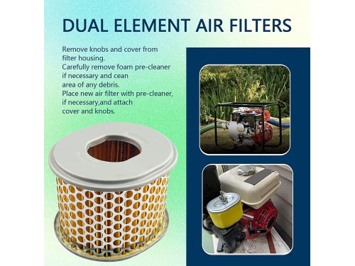 2PCS Air Filter Pre Filter Cleaner for Honda GX240 GX270 8HP 9HP LIFAN GO KART 2PCS Air Filter Pre Filter Cleaner for Honda GX240 GX270 8HP 9HP LIFAN GO KART