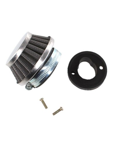 Steel Pod Air Filter Cleaner+ Carby Adaptor 49cc PIT Dirt Pocket Quad Bike ATV Steel Pod Air Filter Cleaner+ Carby Adaptor 49cc PIT Dirt Pocket Quad Bike ATV