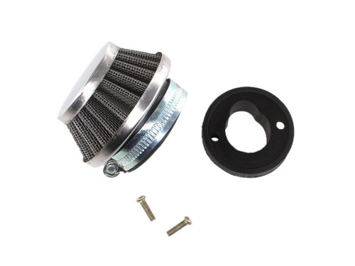 Steel Pod Air Filter Cleaner+ Carby Adaptor 49cc PIT Dirt Pocket Quad Bike ATV Steel Pod Air Filter Cleaner+ Carby Adaptor 49cc PIT Dirt Pocket Quad Bike ATV