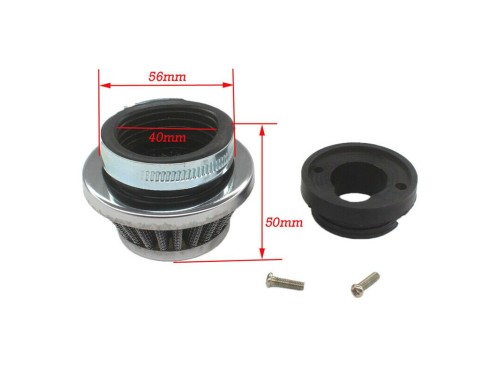 Steel Pod Air Filter Cleaner+ Carby Adaptor 49cc PIT Dirt Pocket Quad Bike ATV Steel Pod Air Filter Cleaner+ Carby Adaptor 49cc PIT Dirt Pocket Quad Bike ATV