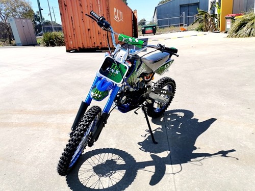 2017 BIGFOOT 125CC PIT MOTOR DIRT BIKE TRAIL MOTOCROSS TERRAIN PRO KICK START BLACK