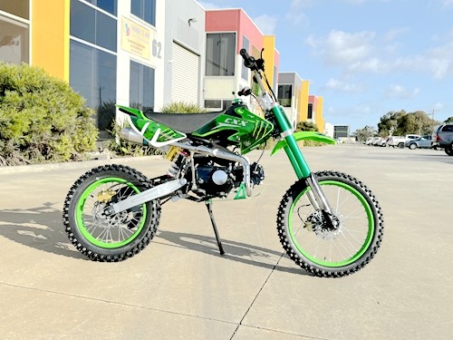 BIGFOOT 125CC PIT MOTOR DIRT BIKE TRAIL MOTOCROSS TERRAIN PRO KICK START GREEN