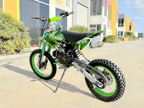 BIGFOOT 125CC PIT MOTOR DIRT BIKE TRAIL MOTOCROSS TERRAIN PRO KICK START GREEN