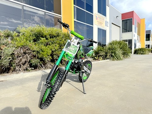 BIGFOOT 125CC PIT MOTOR DIRT BIKE TRAIL MOTOCROSS TERRAIN PRO KICK START GREEN