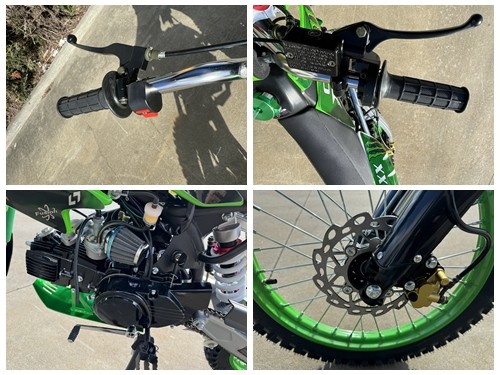 BIGFOOT 125CC PIT MOTOR DIRT BIKE TRAIL MOTOCROSS TERRAIN PRO KICK START GREEN