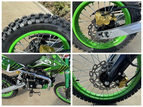 BIGFOOT 125CC PIT MOTOR DIRT BIKE TRAIL MOTOCROSS TERRAIN PRO KICK START GREEN