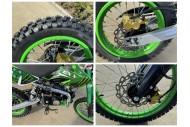 BIGFOOT 125CC PIT MOTOR DIRT BIKE TRAIL MOTOCROSS TERRAIN PRO KICK START GREEN