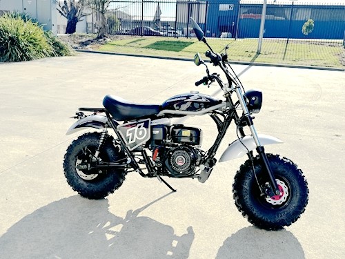 MB200X TrailMaster Hurricane Mini Bike Coleman Full sized REC-REG E-start BLACK