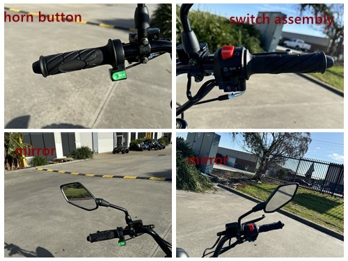 MB200X TrailMaster Hurricane Mini Bike Coleman Full sized REC-REG E-start BLACK