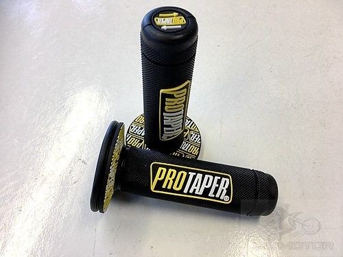 7/8'' 22mm Hand Grips Handle Bar Honda Yamaha Suzuki Kawasiki Motorcycle Yellow