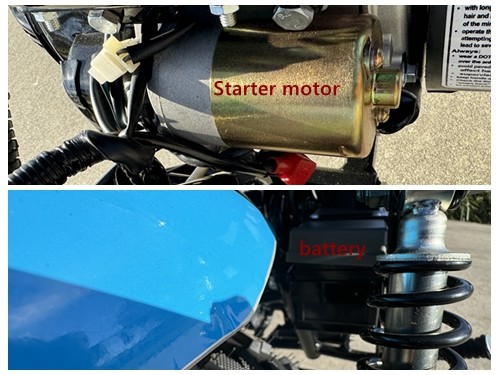 MB200X TrailMaster Hurricane Mini Bike Coleman Full sized REC-REG E-start RED