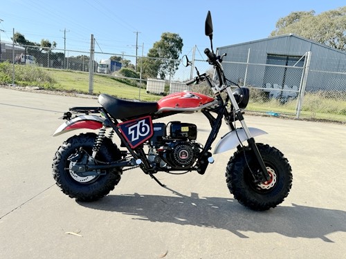 MB200X TrailMaster Hurricane Mini Bike Coleman Full sized REC-REG E-start RED