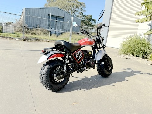 MB200X TrailMaster Hurricane Mini Bike Coleman Full sized REC-REG E-start RED