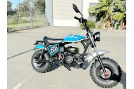 MB200X TrailMaster Hurricane Mini Bike Coleman Full sized REC-REG E-start BLUE