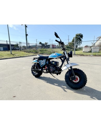 MB200X TrailMaster Hurricane Mini Bike Coleman Full sized REC-REG E-start BLUE MB200X TrailMaster Hurricane Mini Bike Coleman Full sized REC-REG E-start BLUE