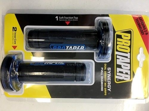 7/8'' 22mm Hand Grips Handle Bar Honda Yamaha Suzuki Kawasiki Motorcycle Blue