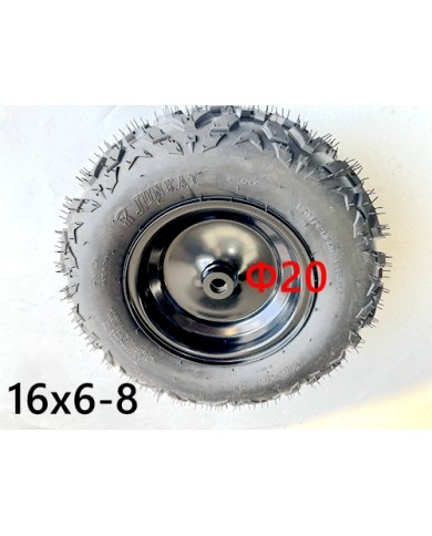 8 inch Wheel Rim Tyre Quad ATV Buggy Gokart Spline 20mm Complete Wheel 16x6-8 8 inch Wheel Rim Tyre Quad ATV Buggy Gokart Spline 20mm Complete Wheel 16x6-8