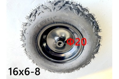 8 inch Wheel Rim Tyre Quad ATV Buggy Gokart Spline 20mm Complete Wheel 16x6-8