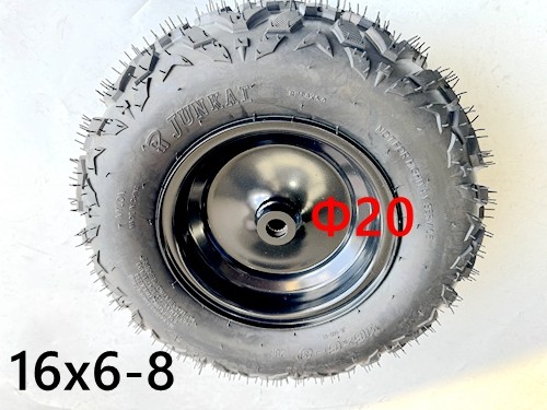 8 inch Wheel Rim Tyre Quad ATV Buggy Gokart Spline 20mm Complete Wheel 16x6-8