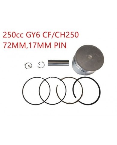 Gy6 CN CF 250cc Piston & Rings set 72mm Quad buggy scooter Kinroad Twister Kandi Gy6 CN CF 250cc Piston & Rings set 72mm Quad buggy scooter Kinroad Twister Kandi