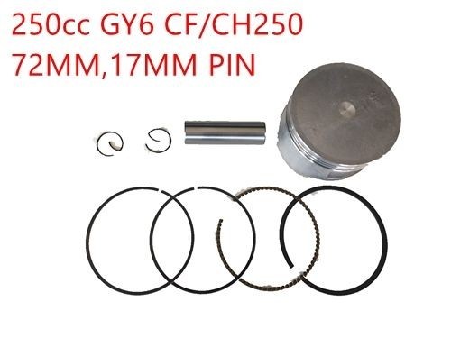 Gy6 CN CF 250cc Piston & Rings set 72mm Quad buggy scooter Kinroad Twister Kandi Gy6 CN CF 250cc Piston & Rings set 72mm Quad buggy scooter Kinroad Twister Kandi
