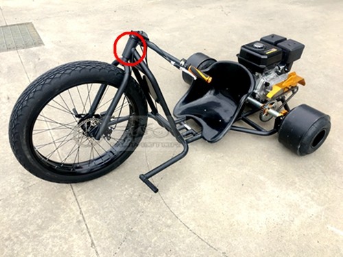 Headtube for Motorised Huffy Slider Drift Trike Front Fork