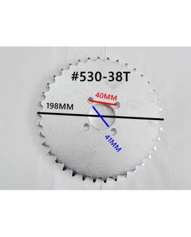 38 Teeth 530 Rear Back Chain Sprocket Cog Mini Jeep Atv Quad Dirt Bike
