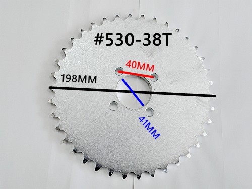 38 Teeth 530 Rear Back Chain Sprocket Cog Mini Jeep Atv Quad Dirt Bike