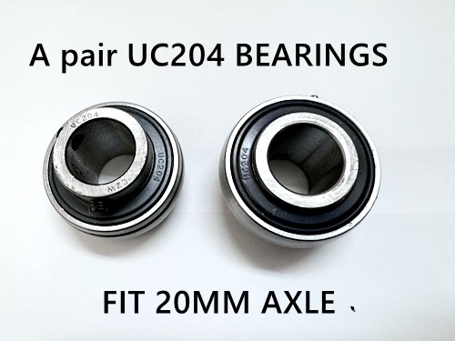 UC204 20MM A PAIR BEARINGS GO KART AXLE  20MM LENGTH  DIRFT TRIKE GO KART SLIDER