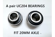UC204 20MM A PAIR BEARINGS GO KART AXLE  20MM LENGTH  DIRFT TRIKE GO KART SLIDER