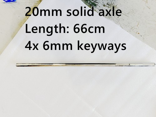 20MM 660mm 66cm GO KART TRIKE AXLE 6MM KEYWAYS SLIDER TRIKE SOLID AXLE