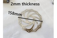 158mm Brake Caliper Disc Disk Rotor 6 mounting Quad Dirt Bike ATV Buggy