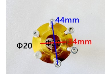DISC CARRIER HUB CNC 20MM AXLE WITH 6MM KEYWAY GO KART TRIKE SPROCKET