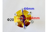 DISC CARRIER HUB CNC 20MM AXLE WITH 6MM KEYWAY GO KART TRIKE SPROCKET DISC CARRIER HUB CNC 20MM AXLE WITH 6MM KEYWAY GO KART TRIKE SPROCKET