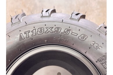 18x9.5-8 8 inch Wheel Rim Tyre Quad ATV Buggy Gokart 4 Stud Complete Wheel