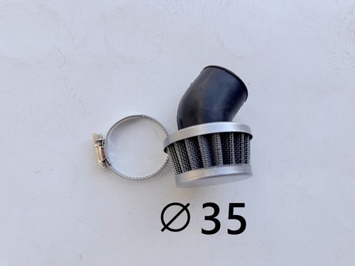 35mm Angle Steel Pod Air Filter Cleaner PIT Dirt Pocket Quad Bike ATV